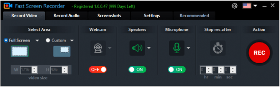 Fast Screen Recorder 2.0.0.0 Multilingual Portable