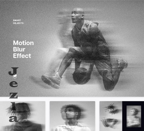 Grunge Motion Photo Effect - 92198714