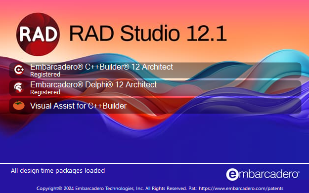 Embarcadero RAD Studio 12.1 Athens Architect Version 29.0.51961.7529