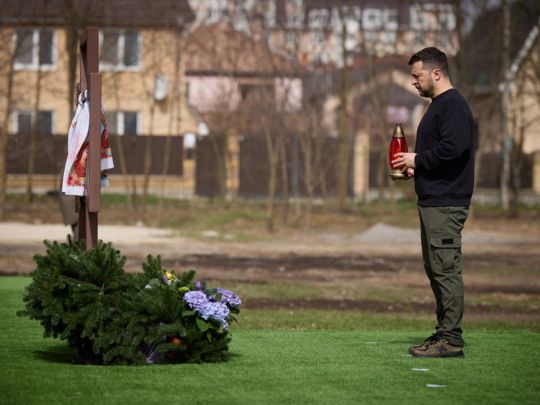 В Бучі вшанували пам’ять жертв російських катів: за 33 дні окупації загинули більш як 1400 цивільних жителів