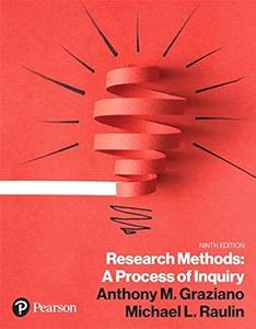 Research Methods A Process of Inquiry, 9th Edition