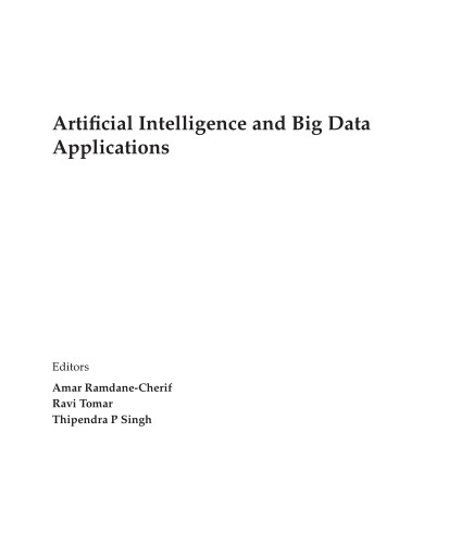 Artificial Intelligence and Big Data Applications