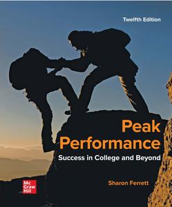 Peak Performance Success in College and Beyond (12th Edition)