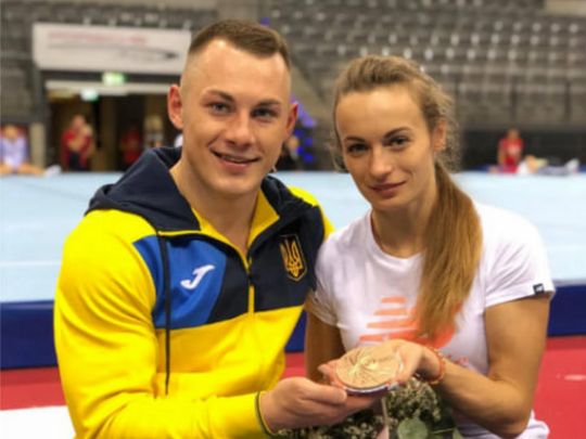 Українська чемпіонка Європи народила сина титулованому гімнасту(фото)