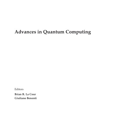 Advances in Quantum Computing