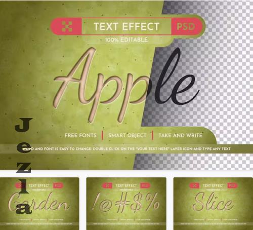 Green Apple - Editable Text Effect - 91621469