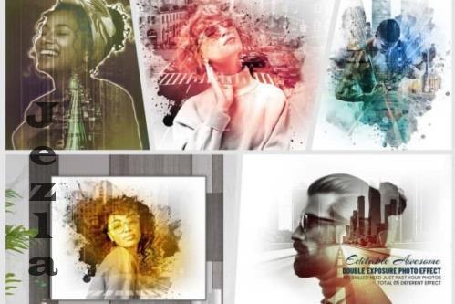 Double Exposure Photo Effect Template 6