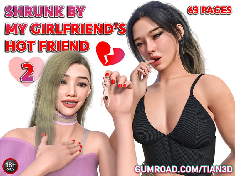 Shrunk by my Girlfriend's Hot Friend - Part 2 - Ongoing 3D Porn Comic
