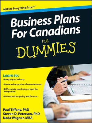 Business Plans For Canadians For Dummies by Nada Wagner Bc632c0366177610814da562b2a582f1