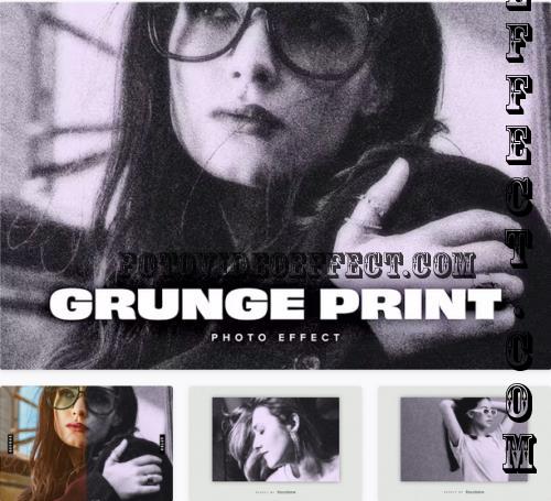 Grunge Newsprint PSD Photo Effect - RJU5HHT