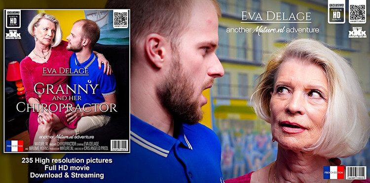 Eva Delage - EU - 70, Maxime Horns - 28 - Granny Eva Delage loves fucking her young chiropractor at home (Full HD 1080p) - Mature.nl - [1.97 GB]