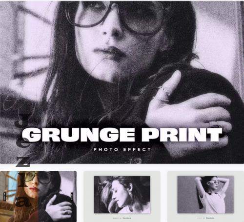 Grunge Newsprint PSD Photo Effect - RJU5HHT