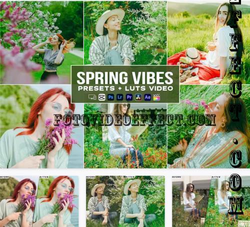 Spring Vibes Presets - luts Videos Premiere Pro - SSDF5Y2