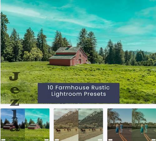 10 Farmhouse Rustic Lightroom Presets - 6AXRFRG