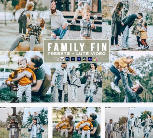 Family Fin Presets - luts Videos Premiere Pro - WFTGDQ7