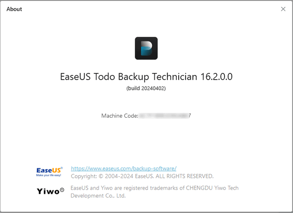 EaseUS Todo Backup 16.2