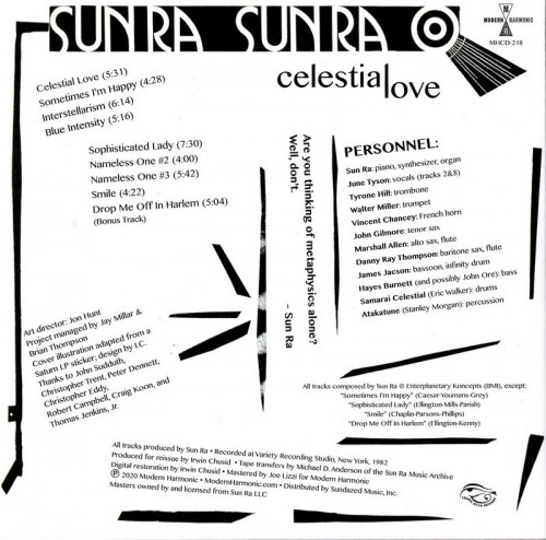 Sun Ra - Celestial Love (1984) (Reissue, 2020)  Lossless