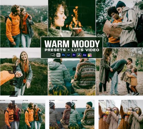 Warm Moody Presets - luts Videos Premiere Pro - 62UXRRW