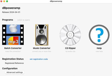 dBpoweramp Music Converter R2024–04–01 Reference macOS