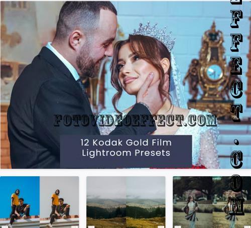 12 Kodak Gold Film Lightroom Presets - J665GW9