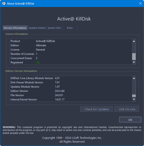 Active KillDisk Ultimate 24.0.1