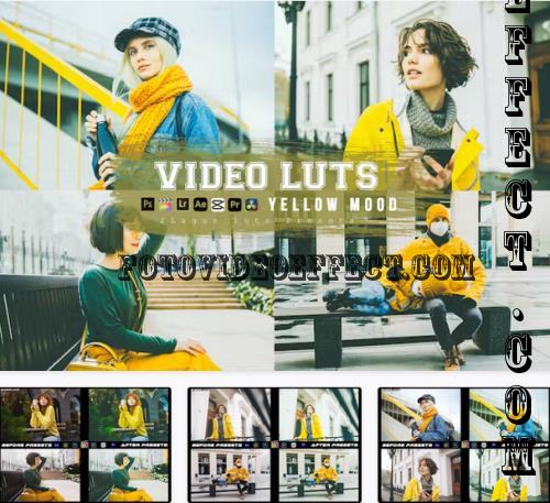 Yellow Mood Preset Luts Video Editing Premiere Pro - 5LA99AR
