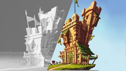 Texture Paint A Castle In Blender 4.1 By Years Of Experience