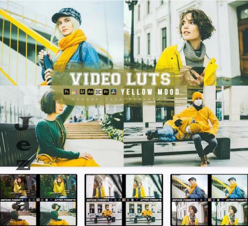 Yellow Mood Preset Luts Video Editing Premiere Pro - 5LA99AR