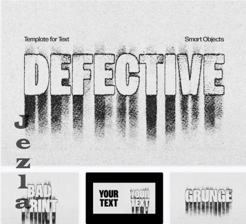 Defective Text Effect - 92508516