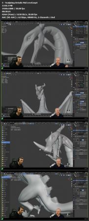 Introduction To 3D Sculpting In Blender - Model A  Dragon Abcd73415b2de979b807f7fcac0108f9