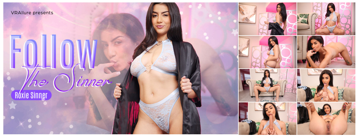[VRAllure.com] Roxie Sinner - Follow The Sinner [05.04.2024, Big Tits, Brunette, Close Ups, Dildos, Long Hair, Magic Wand, No Male, Solo Models, Tattoo, Toys, Trimmed Pussy, Virtual Reality, SideBySide, 8K, 4096p] [Oculus Rift / Quest 2 / Vive]