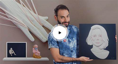 Domestika – 3D Portraits with Paper Layers