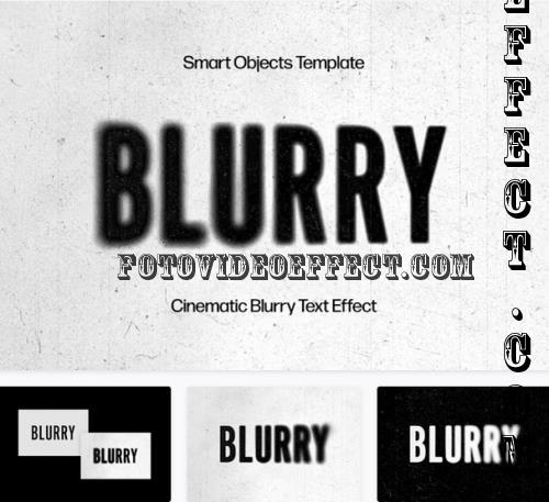 Side Blur Text Effect - 92508811