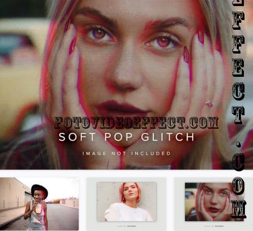 Soft Pop Glitch PSD Photo Effect - GF96LKZ