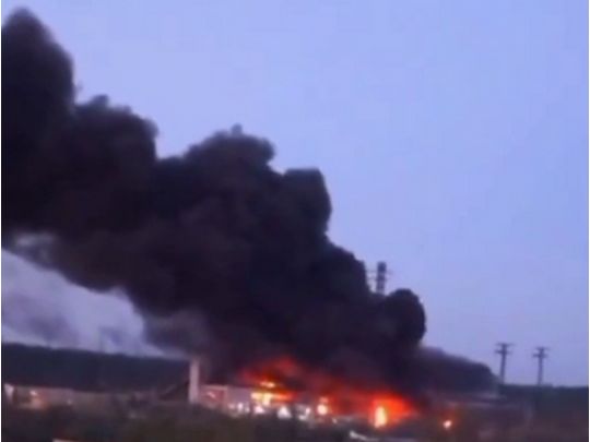 Трипільська ТЕС постраждала внаслідок ракетного удару по Київщині, — ЗМІ (відео)