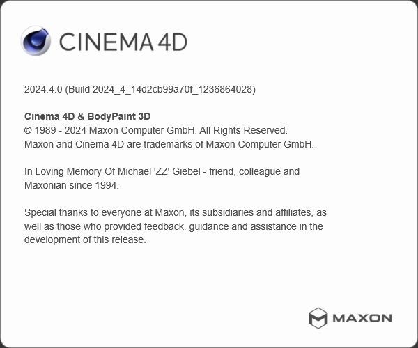 Maxon Cinema 4D 2024.4.02