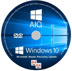 Windows 10 22H2 build 19045.4291 AIO 16in1 Multilingual Preactivated April 2024 (x64)