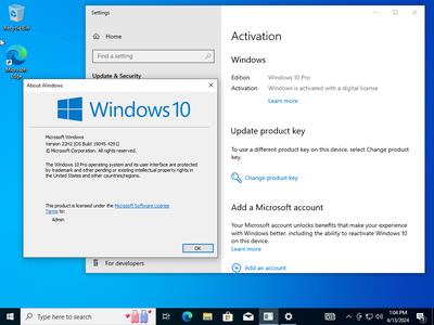 Windows 10 22H2 build 19045.4291 AIO 16in1 Multilingual Preactivated April 2024 (x64) 