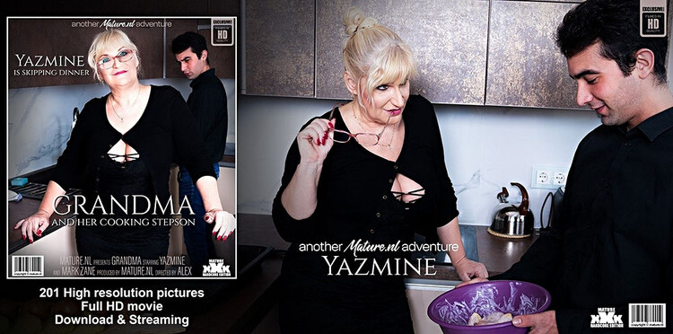 Mature.nl: - Mark Zane - 28, Yazmine - 54 - Cooking toyboy gets seduced by curvy big butt grandma Yazmine [1.02 GB] - [Full HD 1080p]