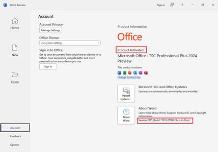 Microsoft Office 2024 v2405 Build 17610.20000 Preview LTSC AIO Multilingual (x86/x64) 
