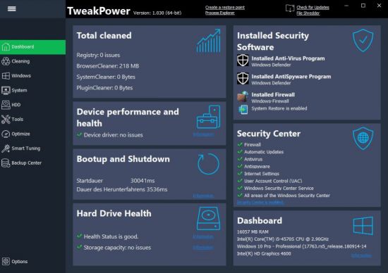 TweakPower 2.053 Multilingual