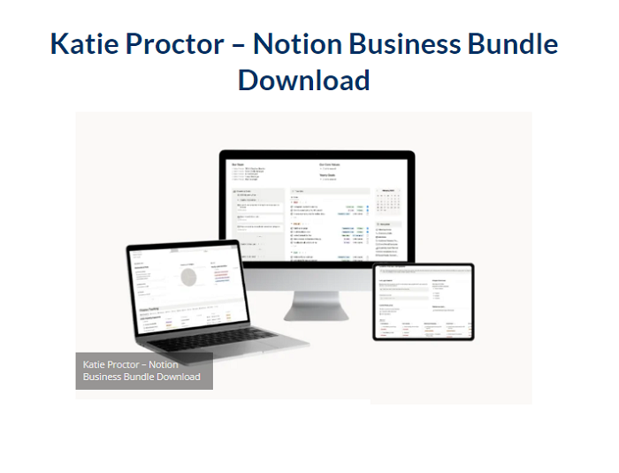 Katie Proctor – Notion Business Bundle Download 2024
