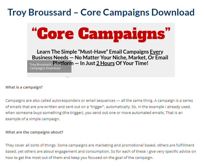 Troy Broussard – Core Campaigns Download 2024