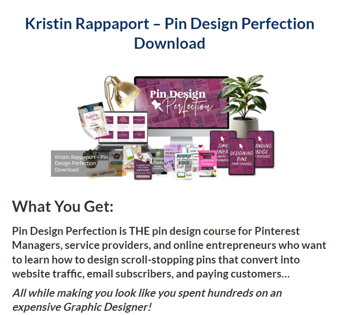 Kristin Rappaport – Pin Design Perfection Download 2024