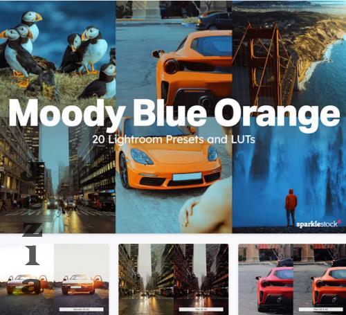 20 Moody Blue Orange Presets LUTs - 92477681