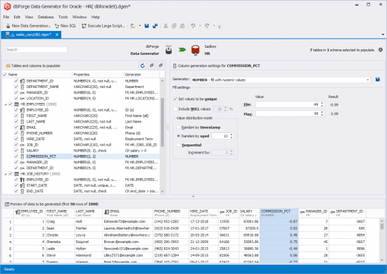 Devart dbForge Data Generator for Oracle 2.5.203