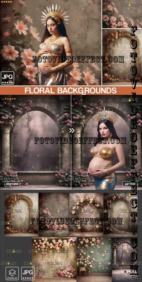 Maternity Backdrop Studio Floral - 92539563