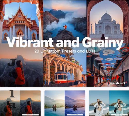 20 Vibrant and Grainy LR Presets LUT - 92493337