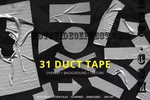 31 Metal Duct Tape Texture Overlays - XZHDU98