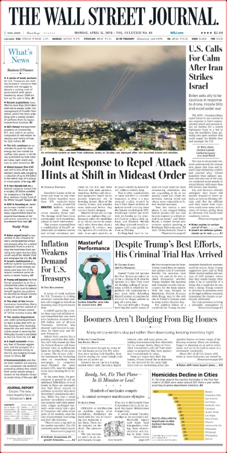 The Wall Street Journal - April 15 2024